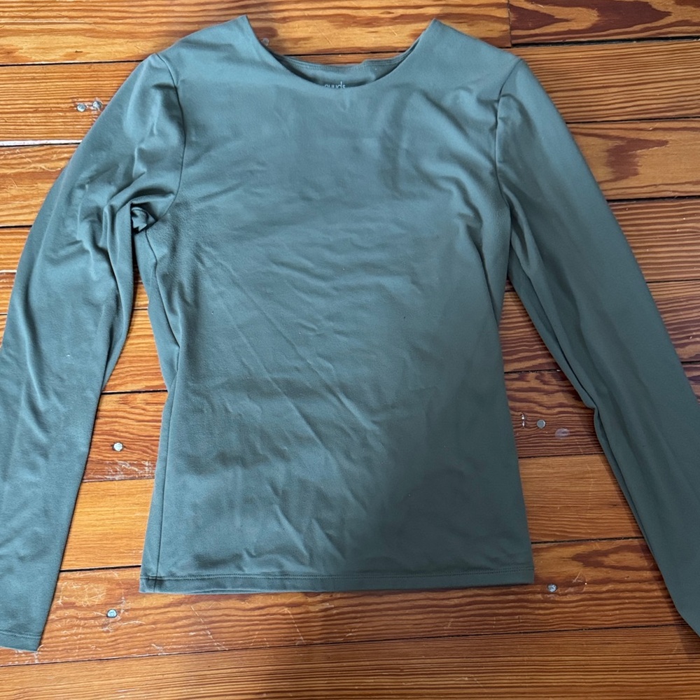 nuuds Long Sleeve Top - Olive Green